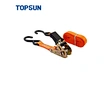 TOPSUN 2pc set 25mm-4.5m 680kg light duty motorcycle ratchet straps
